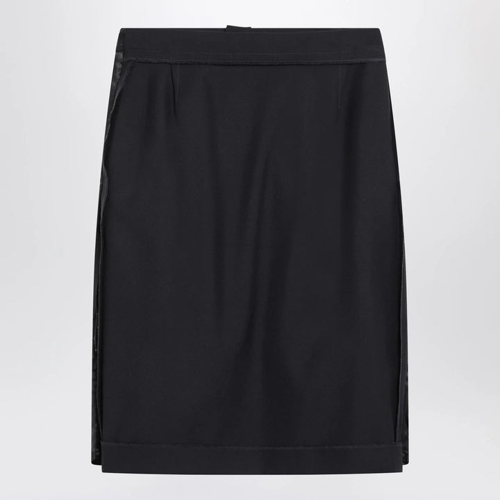 Maison Margiela - Blue skirt with satin side panels