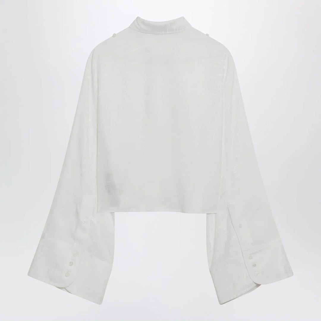 MM6 Maison Margiela - White shirt with all-over logo graphic
