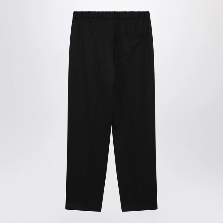 MM6 Maison Margiela - Black wool-blend trousers