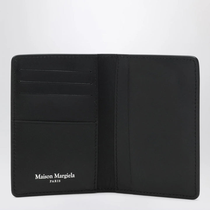 Maison Margiela - Black leather credit card holder