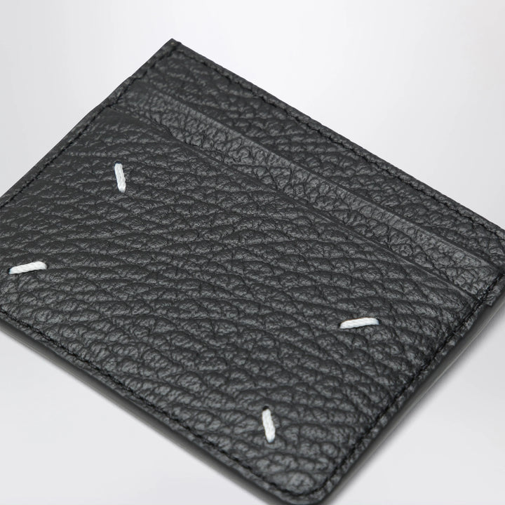 Maison Margiela - Black Four Stitches calfskin card holder
