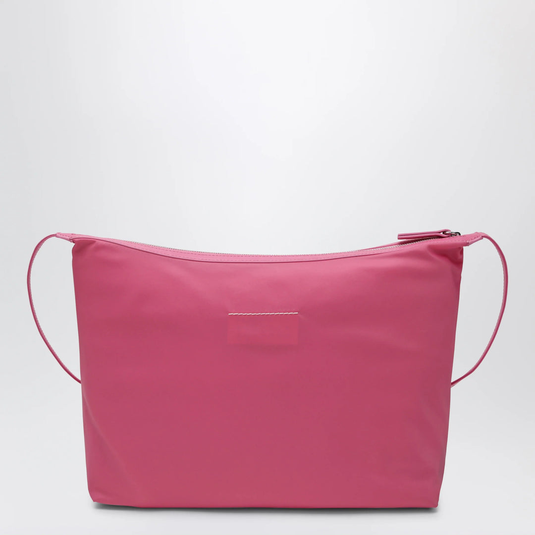 MM6 Maison Margiela - Numeric crossbody bag in nylon, carmine rose