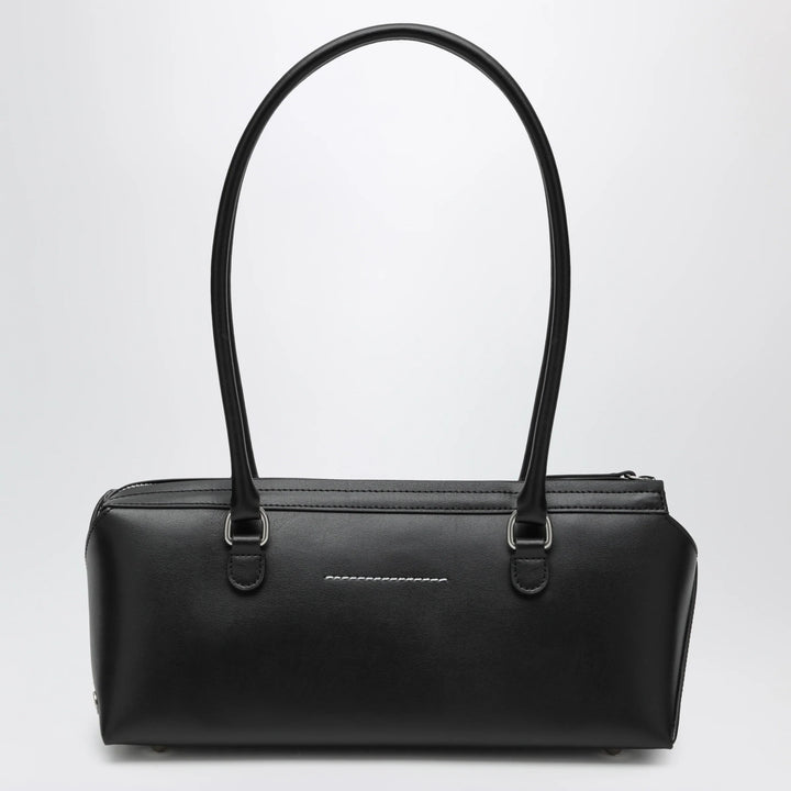 MM6 Maison Margiela - Small black leather Bowling bag