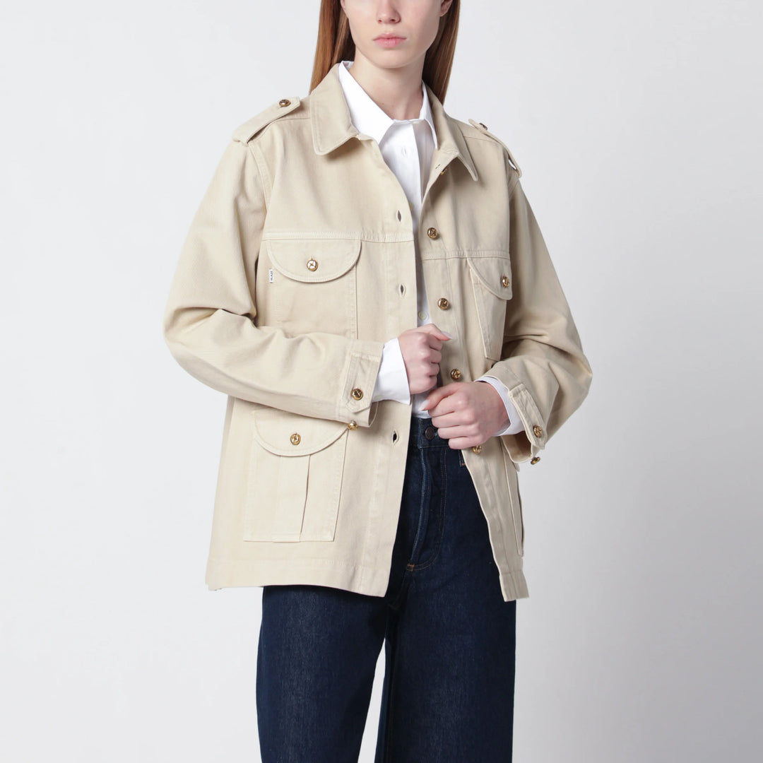 Blazé Milano - Safari jacket in beige denim