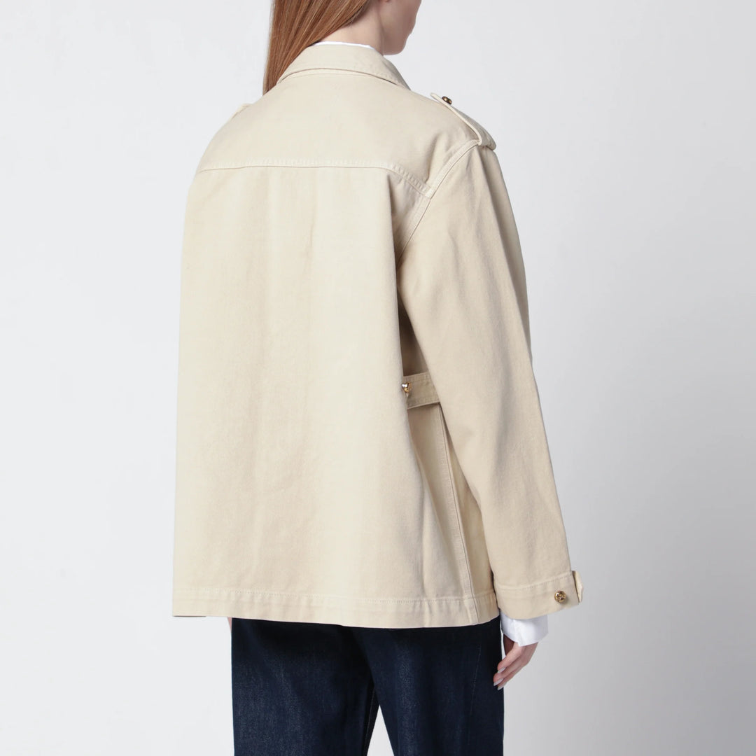 Blazé Milano - Safari jacket in beige denim