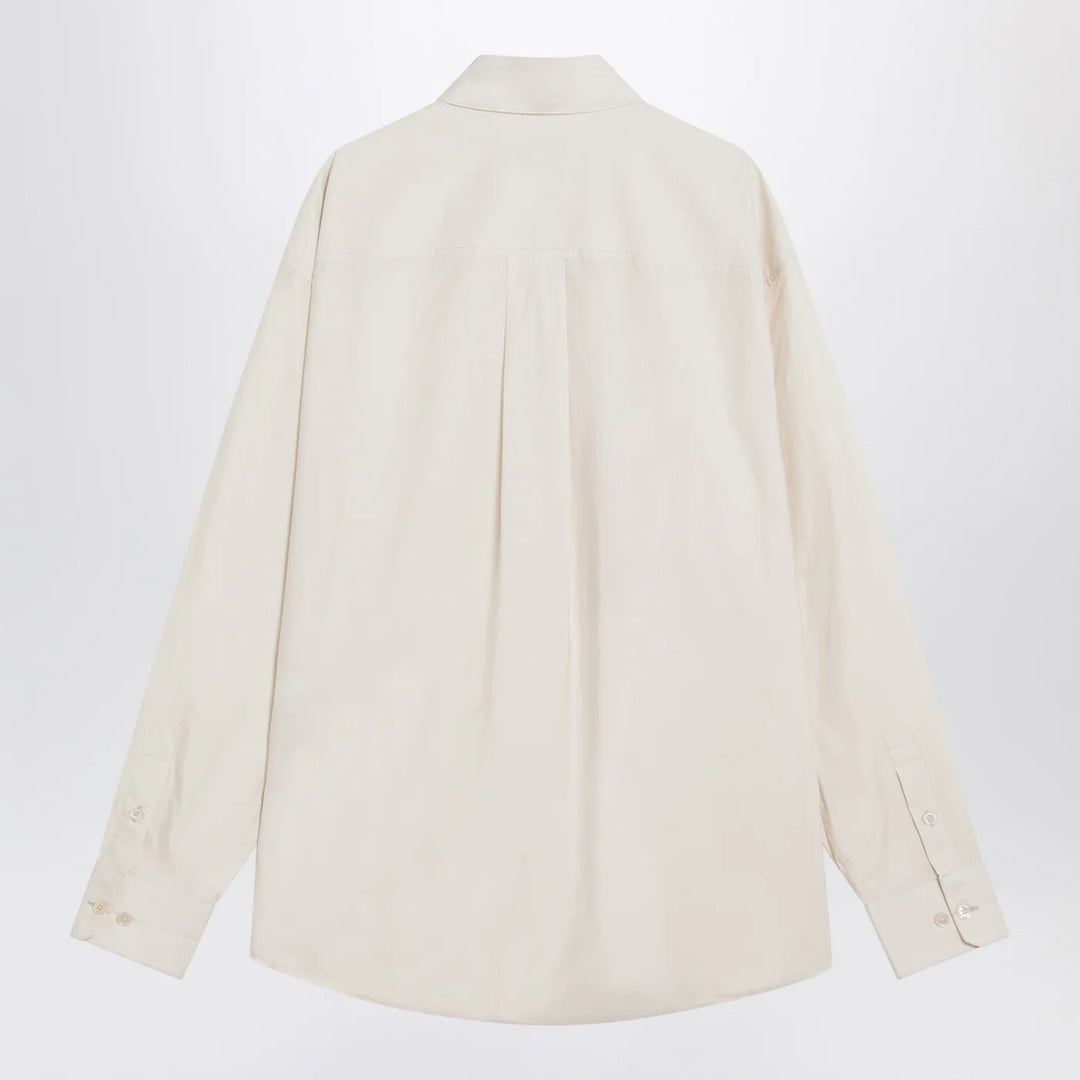 LEMAIRE - Ivory cotton and silk shirt