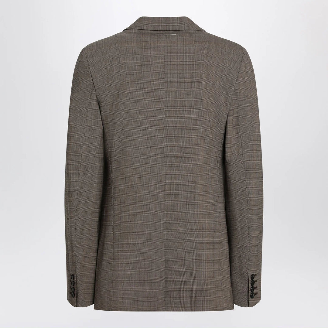 MM6 Maison Margiela - Single-breasted jacket brown in wool blend