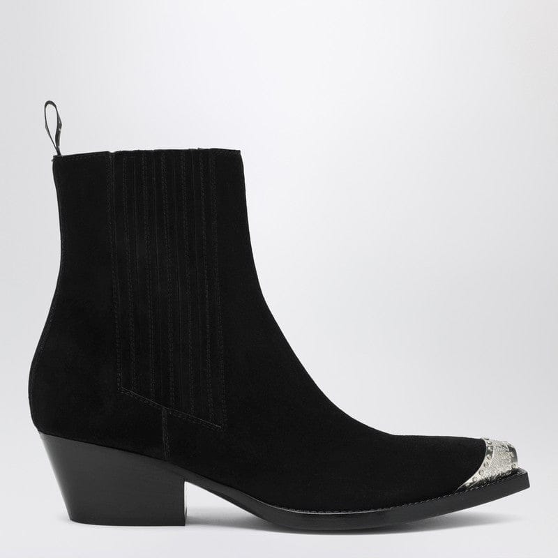 Shoes Sartore - Black suede Wax ankle boot - 39,5 IT Brand