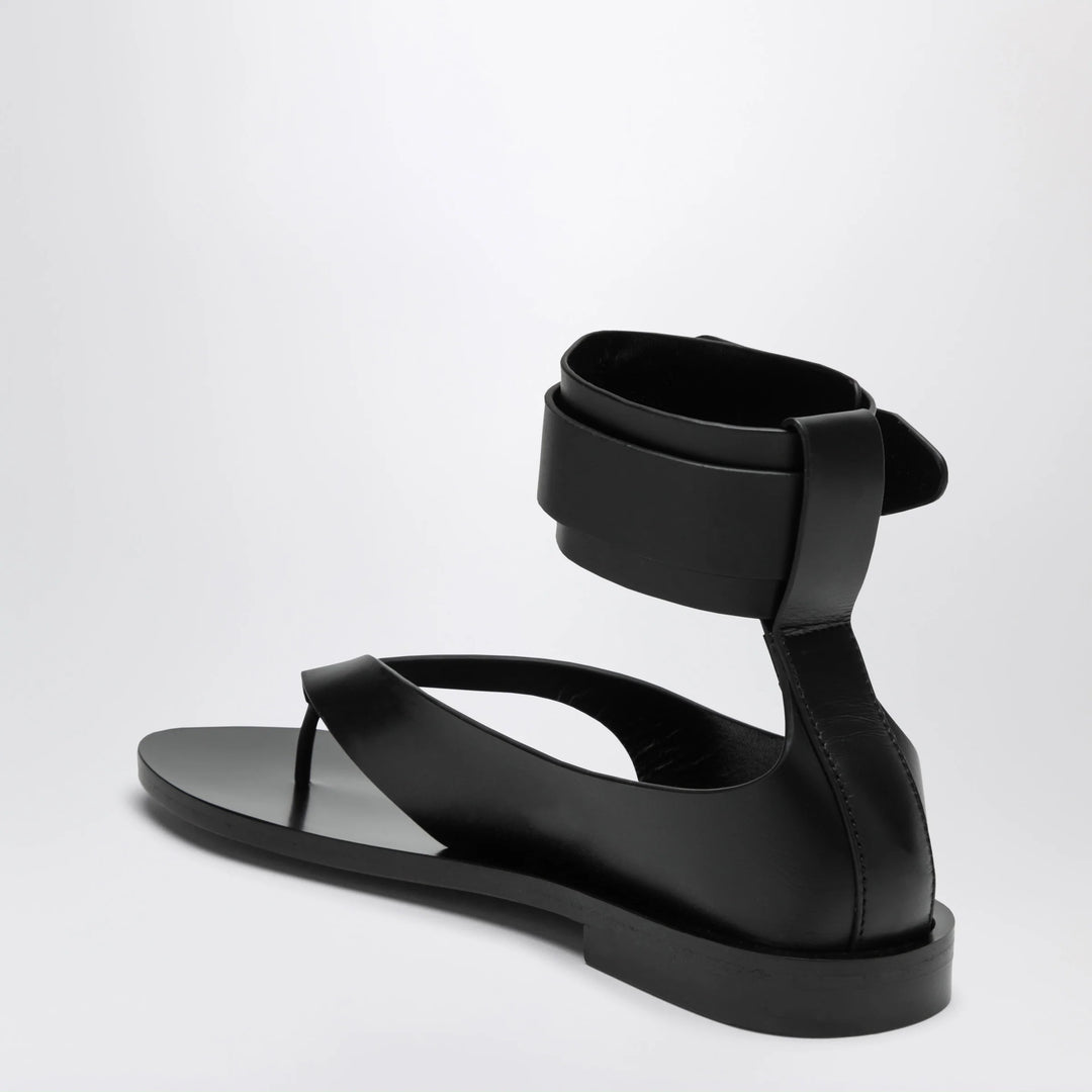 Durazzi Milano - Black Sandals With Ankle Strap Closure