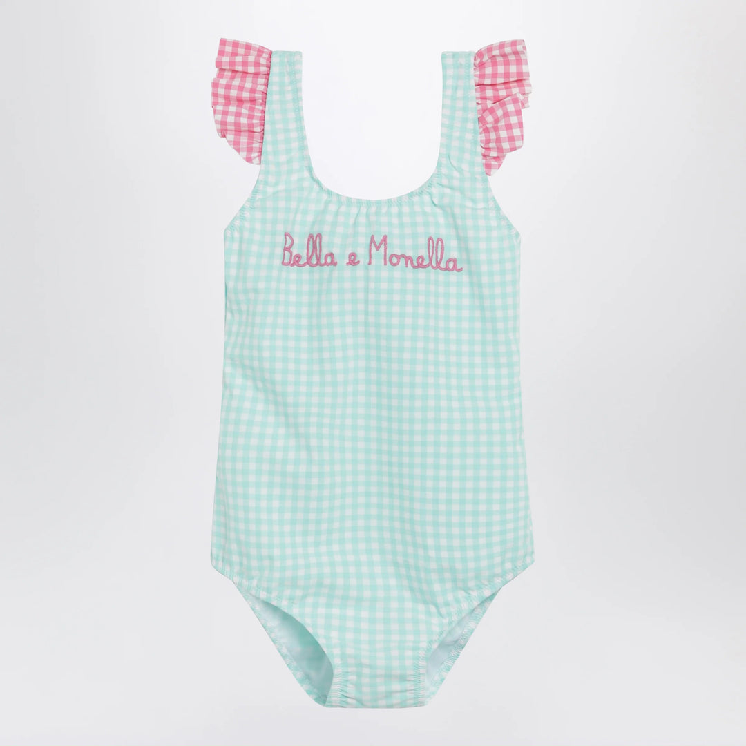 MC2 Saint Barth - Bella e Monella swimsuit with Vichy pattern