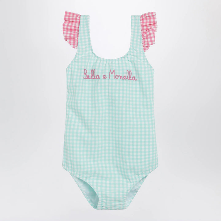 MC2 Saint Barth - Bella e Monella swimsuit with Vichy pattern