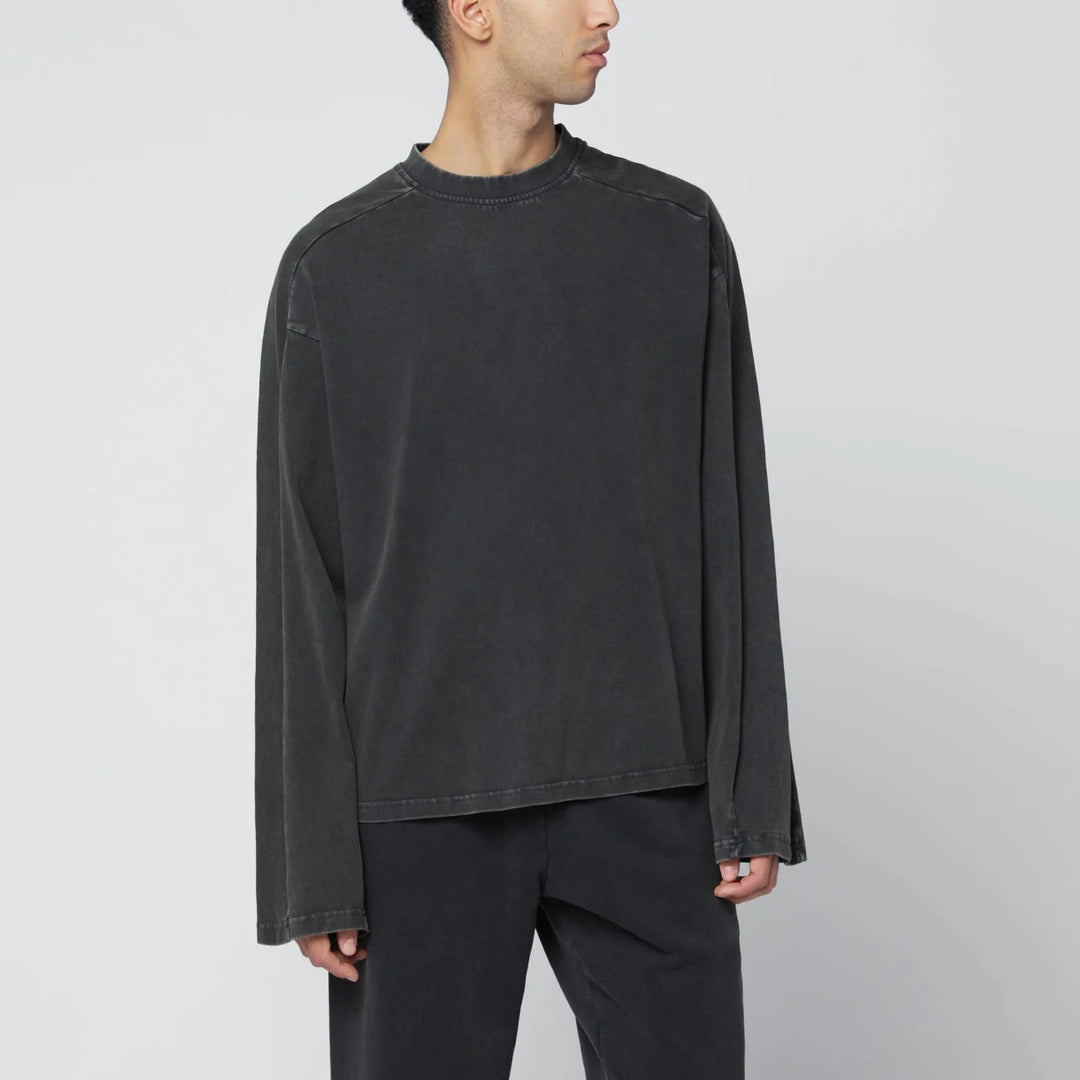 Entire Studios - Black washed long-sleeve top
