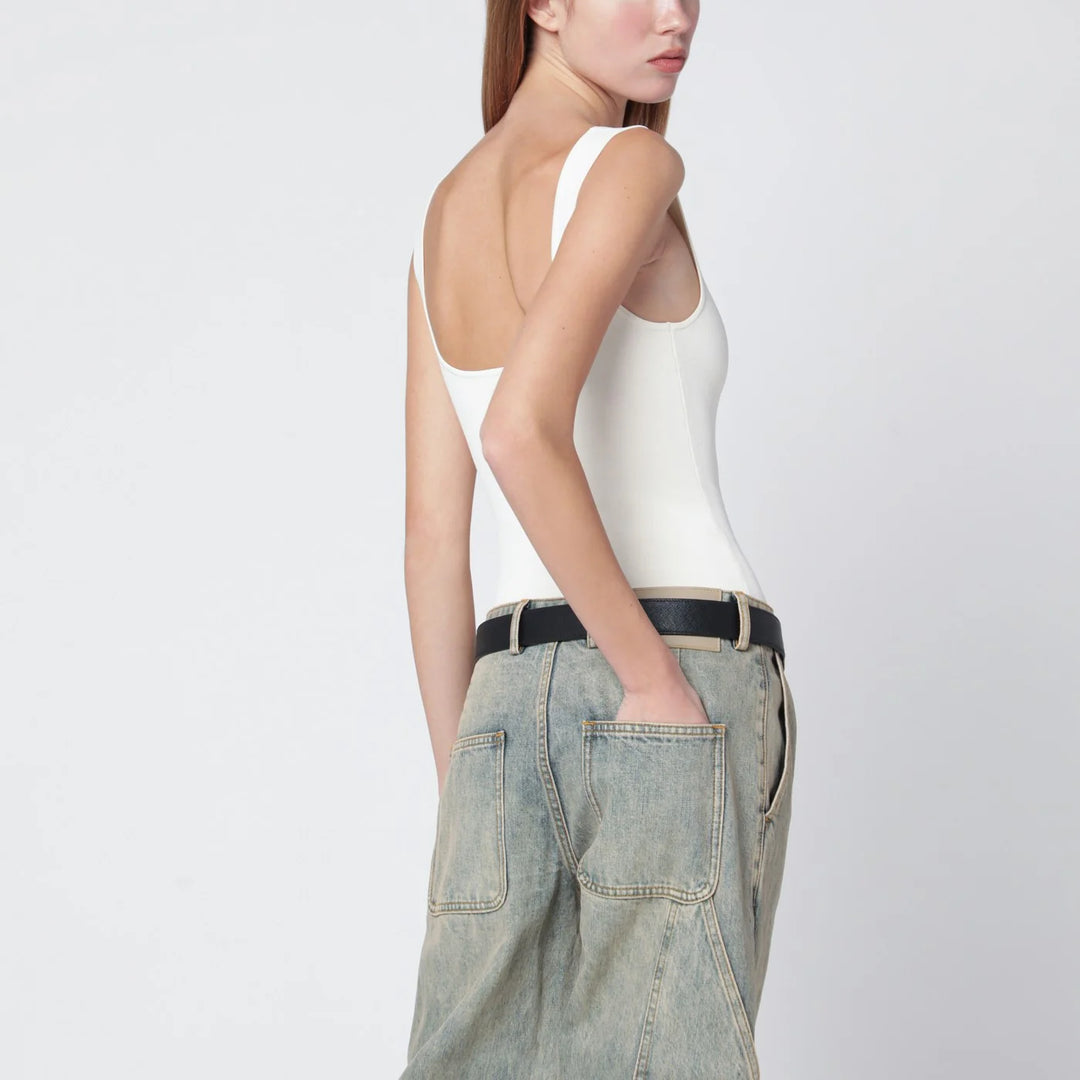 Entire Studios - White viscose-blend top