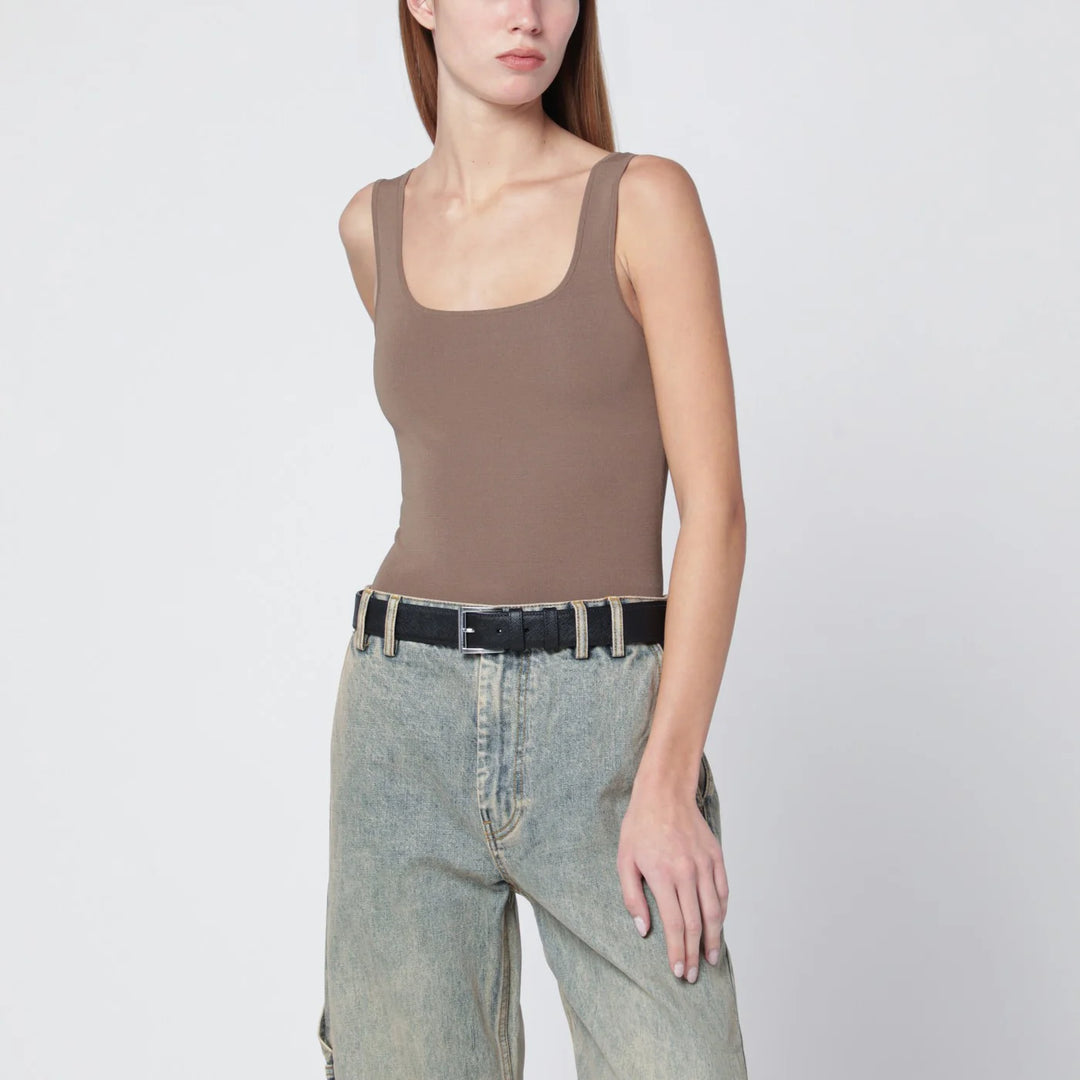 Entire Studios - Light brown viscose-blend top