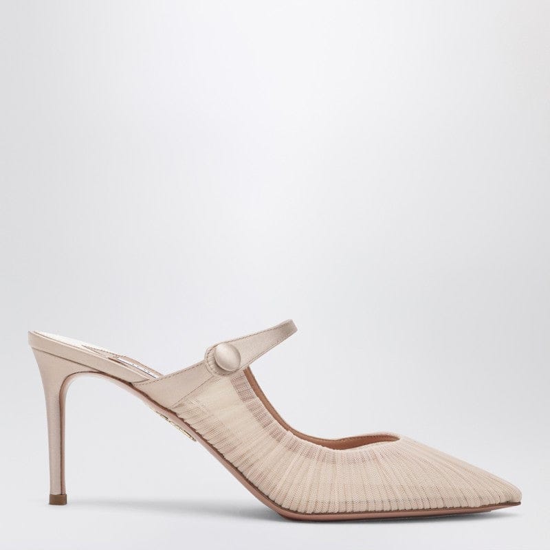 Hells Aquazzura - Voile Mule 75 powder pink - 40 IT Brand