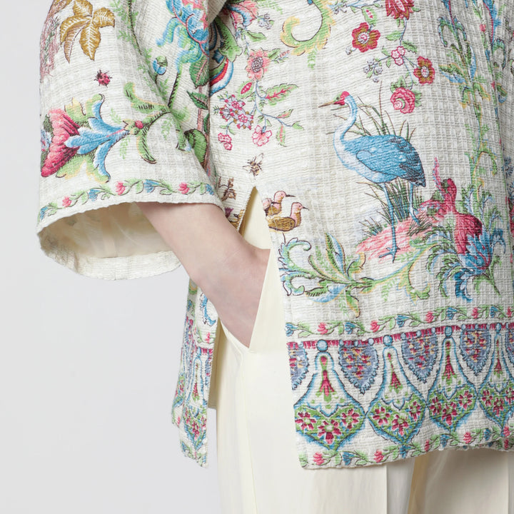 ETRO - Kesa in cotton-blend mat fabric