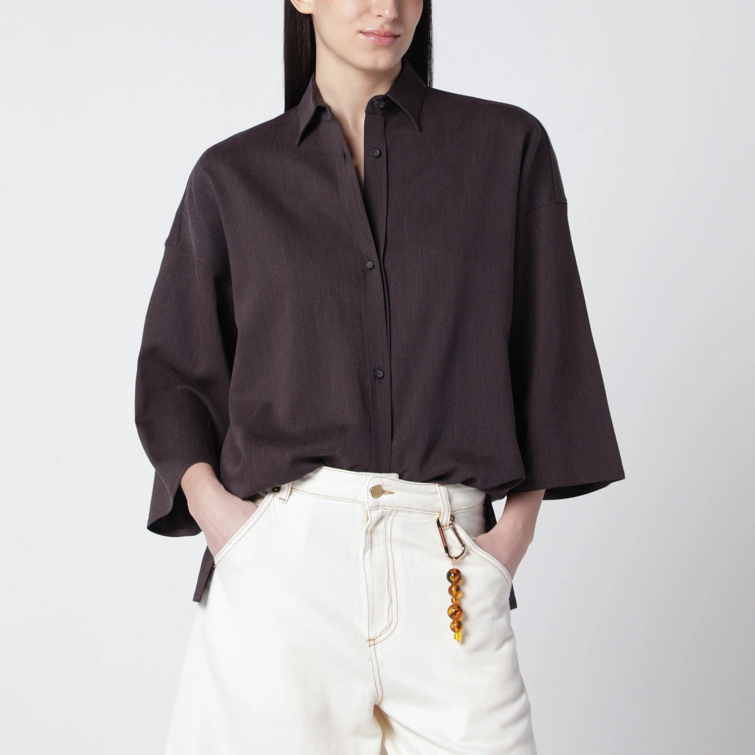 DARKPARK - Dora brown twill shirt
