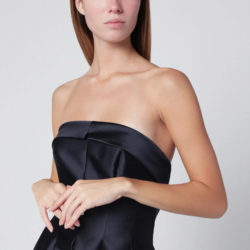 Alberta Ferretti - Blue evening dress in silk-blend mikado Brand Apparel & Accessories 42  IT