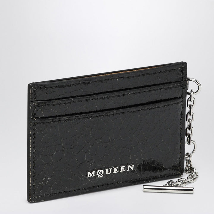 Apparel &amp; Accessories TU Alexander McQueen - T-Bar credit card holder black/caramel Brand
