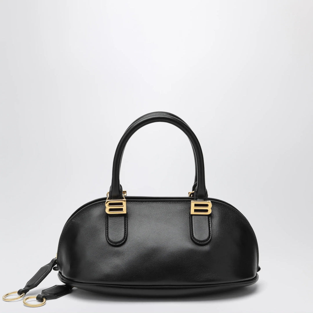 Balenciaga - Bolero Mini bowling bag in black leather Brand Apparel &amp; Accessories TU