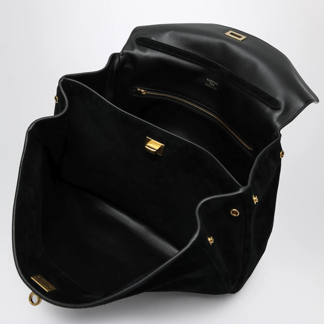Balenciaga - Medium Rodeo bag in suede calfskin, black Brand Apparel &amp; Accessories U