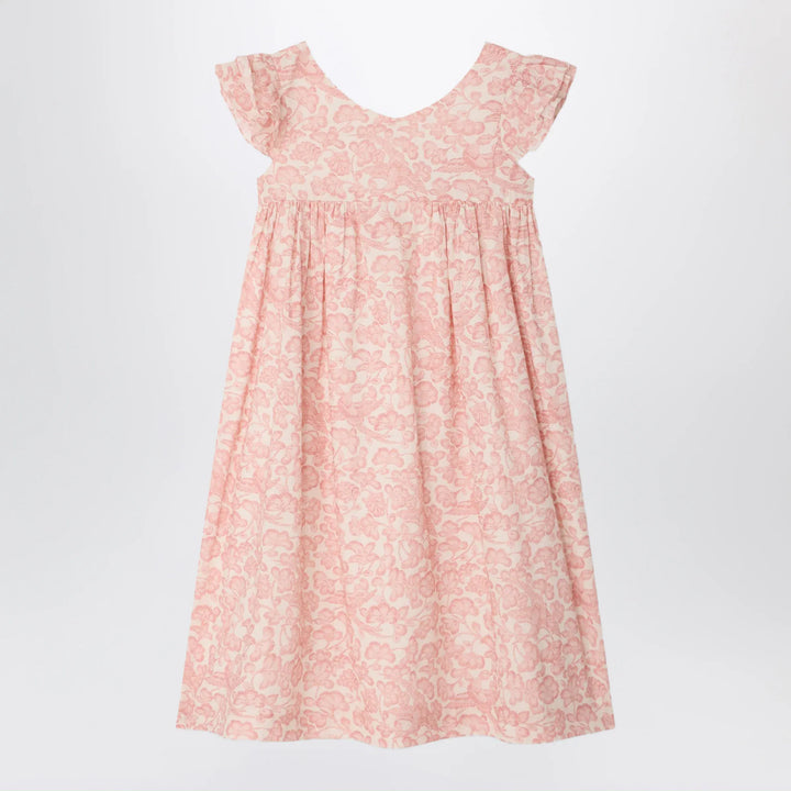 Bonpoint - Galantine pink voile dress with floral print Brand Apparel &amp; Accessories 8Y