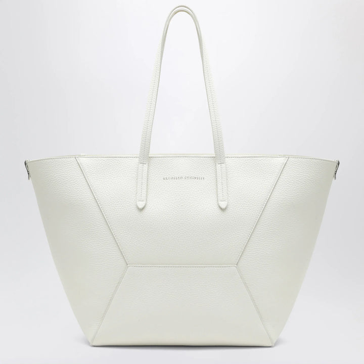 Brunello Cucinelli - BC Duo bag in ivory leather Brand Apparel &amp; Accessories TU