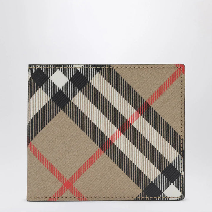 Burberry - Beige Check-pattern wallet Brand Apparel &amp; Accessories TU