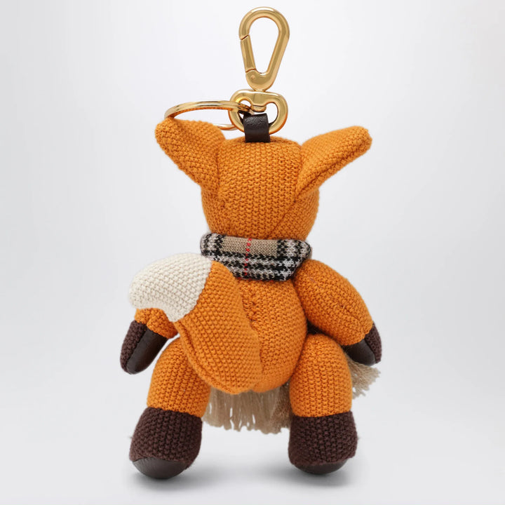 Burberry - Orange fox charm in knitted cotton Brand Apparel &amp; Accessories U