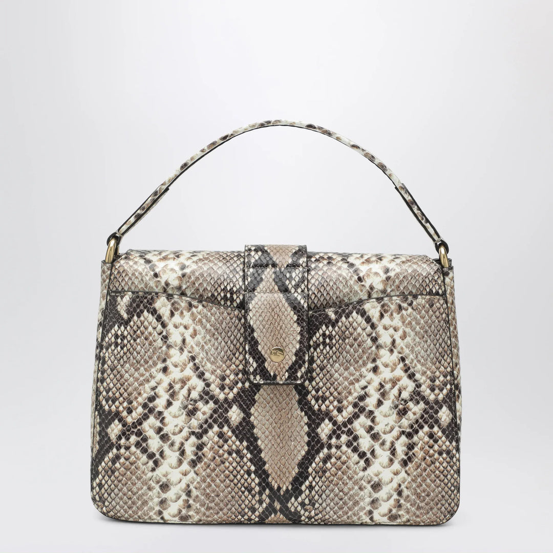 Burberry - Small Rider bag in calf leather, Natural/Dk Brown Brand Apparel &amp; Accessories TU