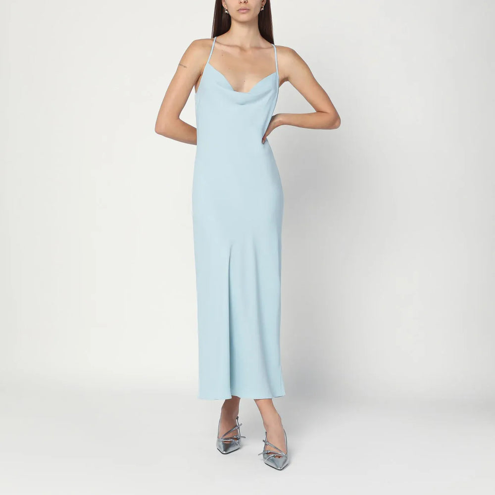 Calvin Klein - Light blue slip dress in crêpe Brand Apparel & Accessories 4 US