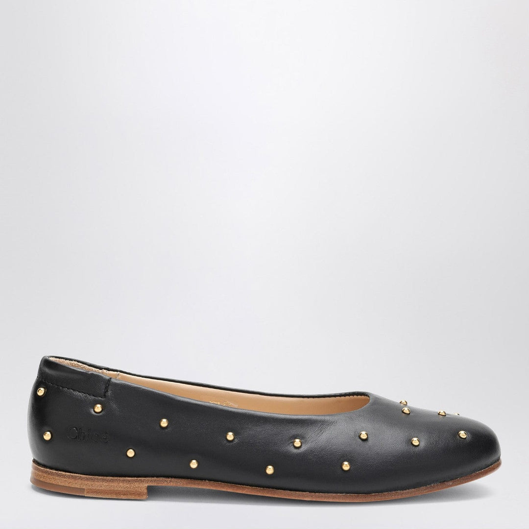 Apparel &amp; Accessories 34 Chloé - Black ballet flats with small studs Brand