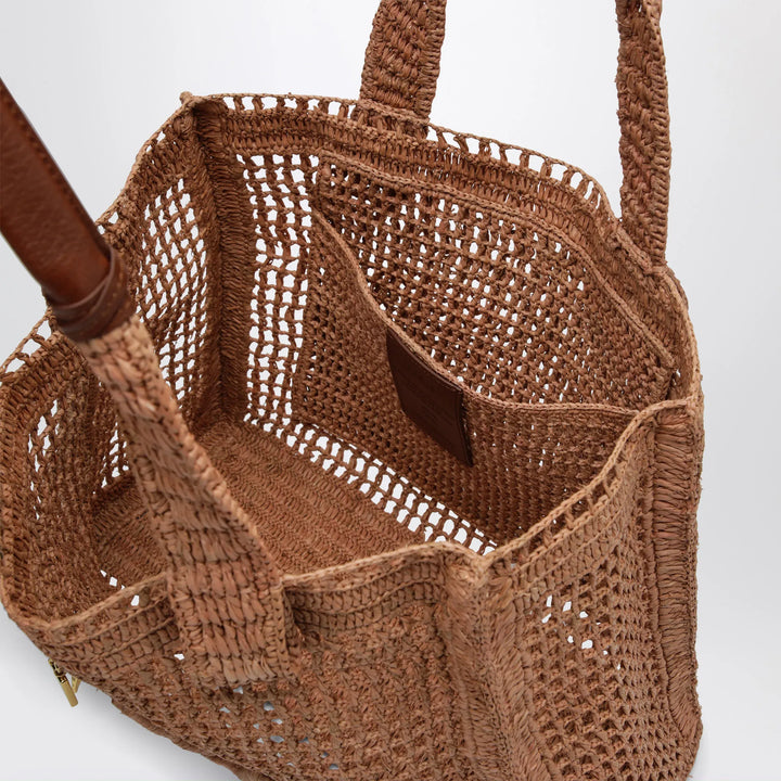 Chloé - East-West Summer Banana Tote Bag Summery Beige in Raffia Brand Apparel &amp; Accessories TU