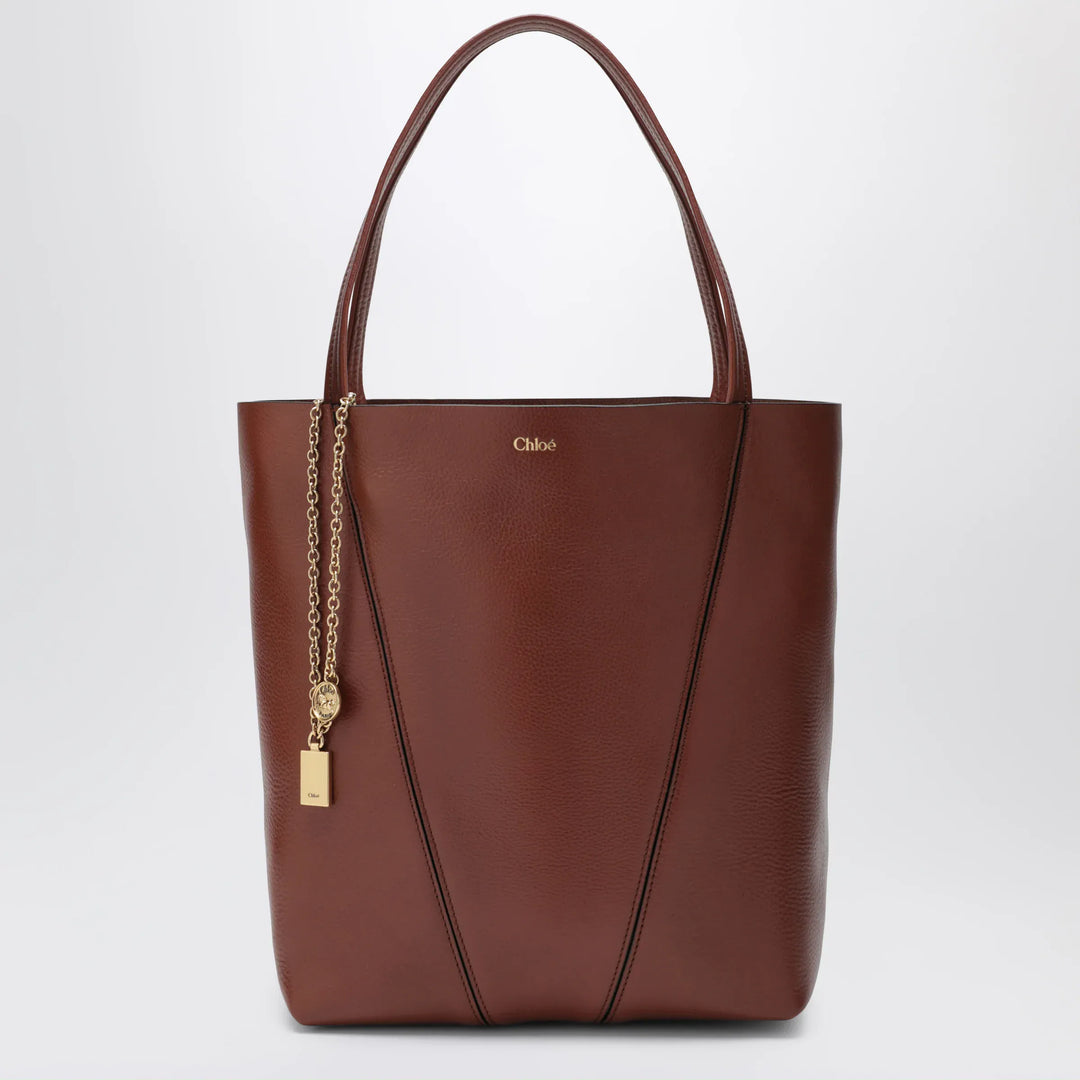 Chloé - Medium brown Chloé Spin Tote Bag Brand Apparel &amp; Accessories U