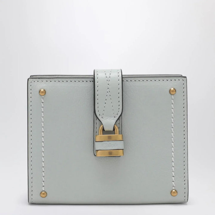 Chloé - Paddington square wallet in aqua blue leather Brand Apparel &amp; Accessories TU