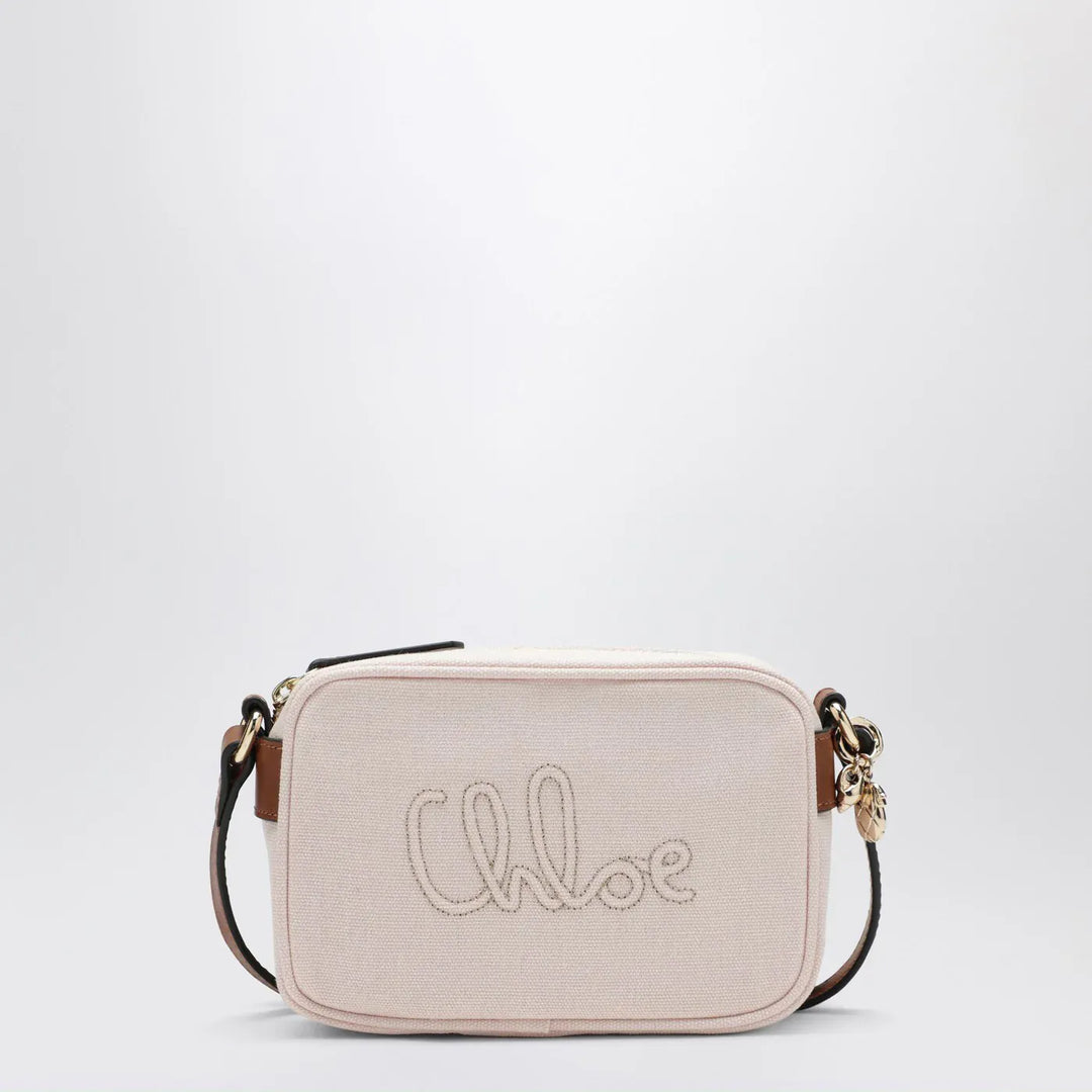 Chloé - Petal pink crossbody bag with logo embroidery Brand Apparel &amp; Accessories TU