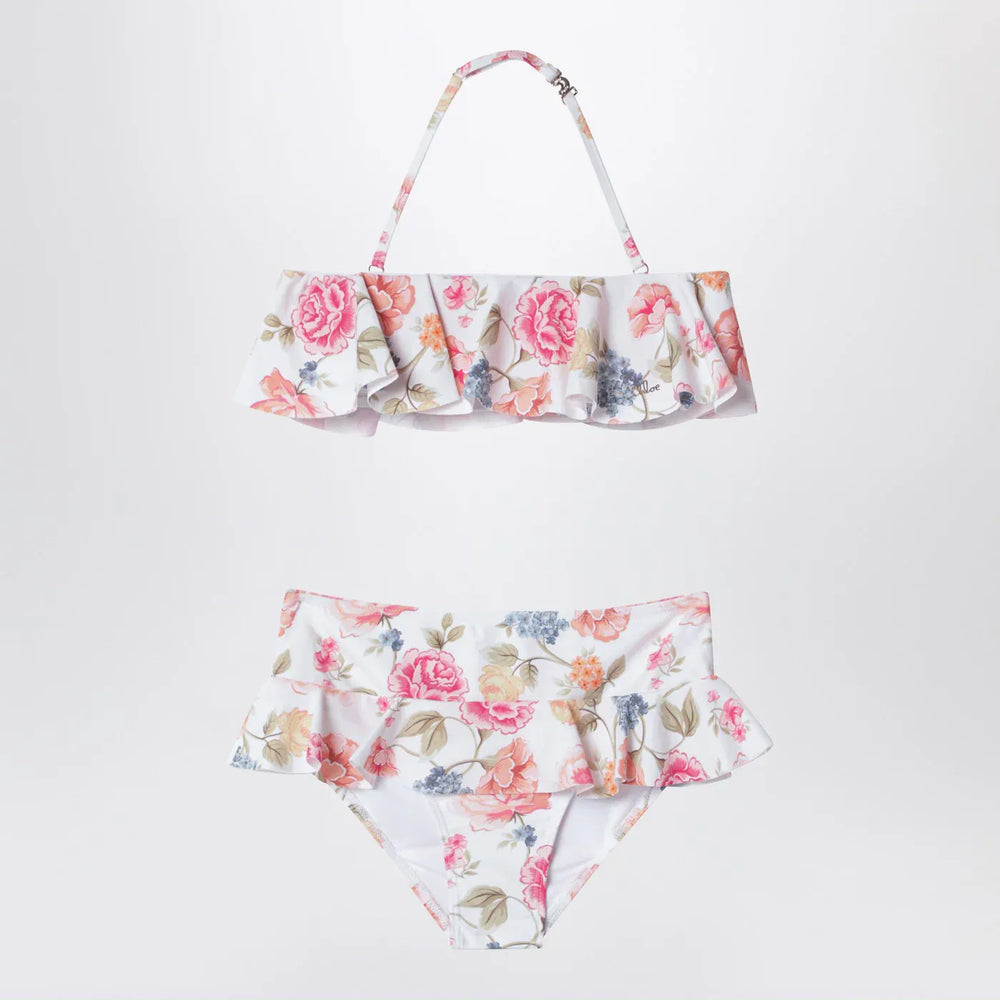 Chloé - Pink bikini with floral print Brand Apparel & Accessories 8
