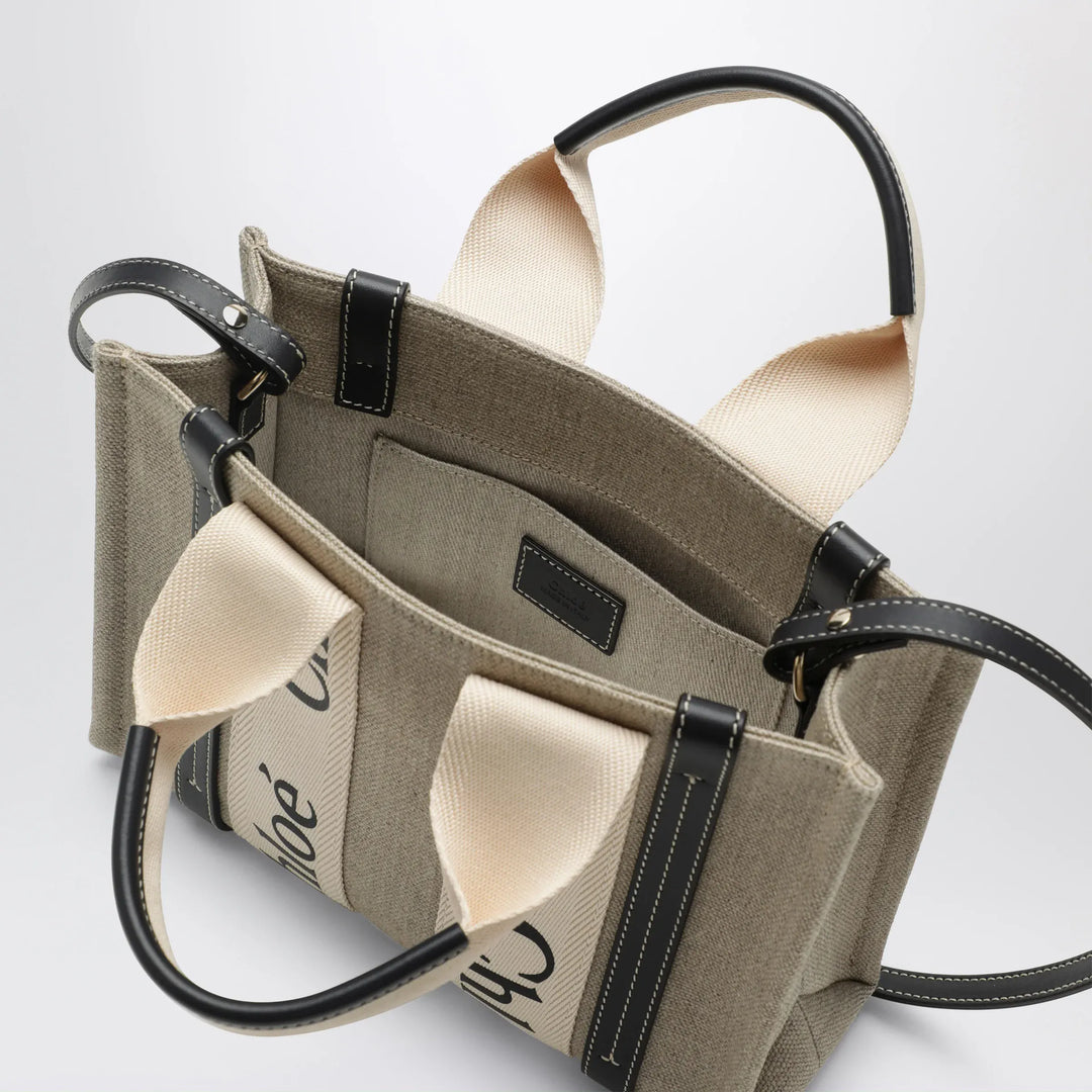 Chloé - Woody little bag in beige canvas Brand Apparel &amp; Accessories TU