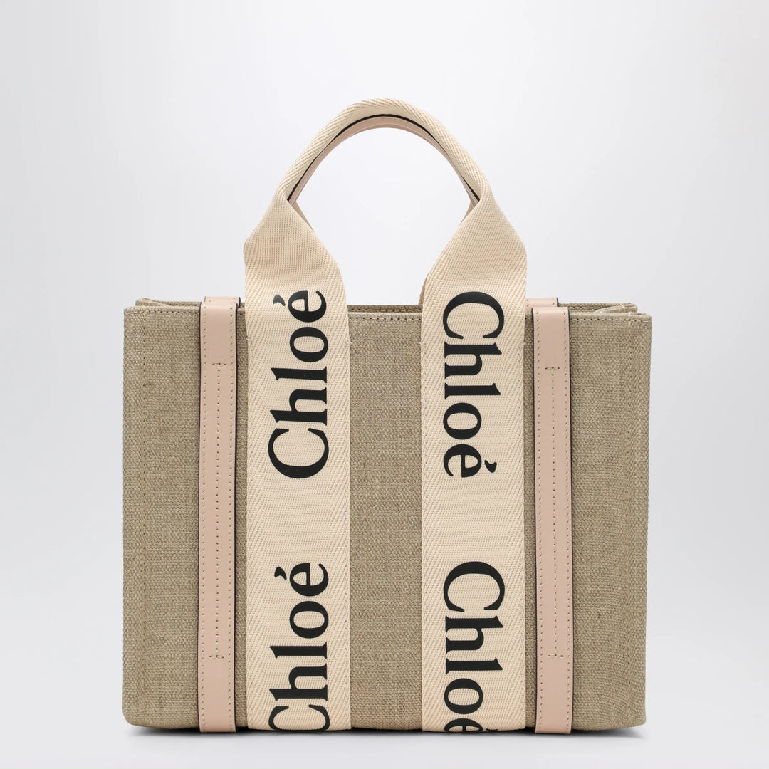 Chloé - Woody little bag in beige canvas Brand Apparel &amp; Accessories TU