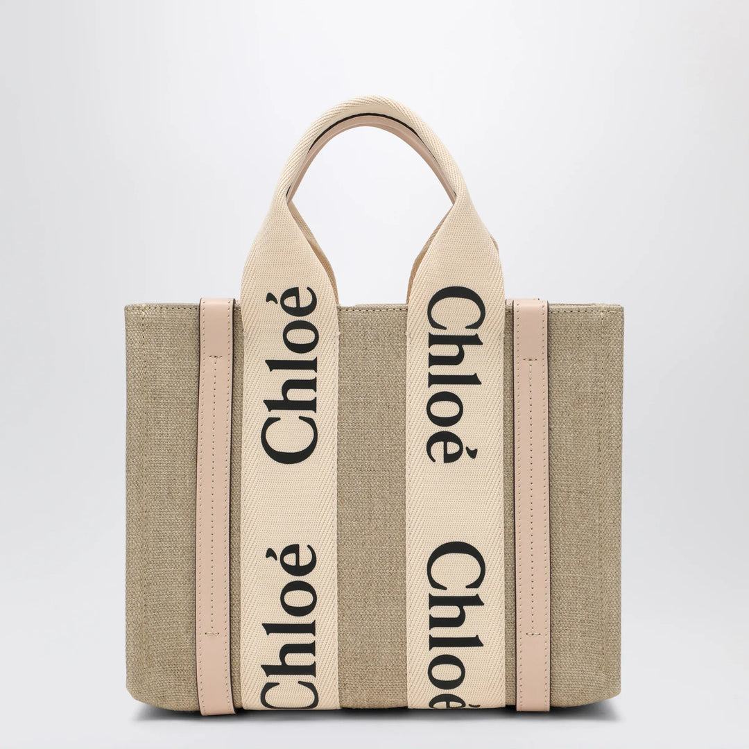 Chloé - Woody little bag in beige canvas Brand Apparel &amp; Accessories TU