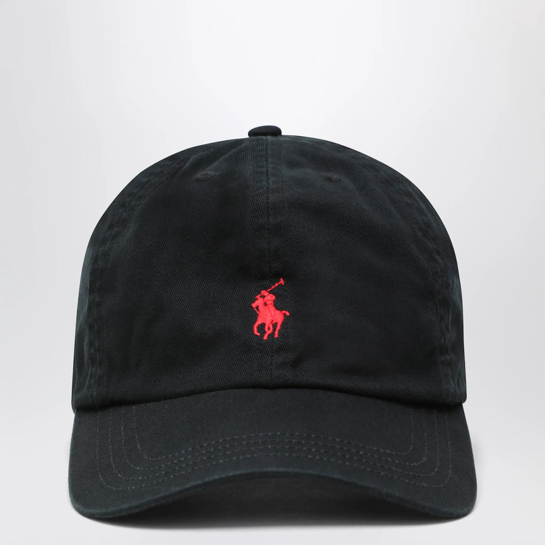 Polo Ralph Lauren - Black cotton baseball cap Brand Apparel & Accessories > Clothing Accessories > Hats U