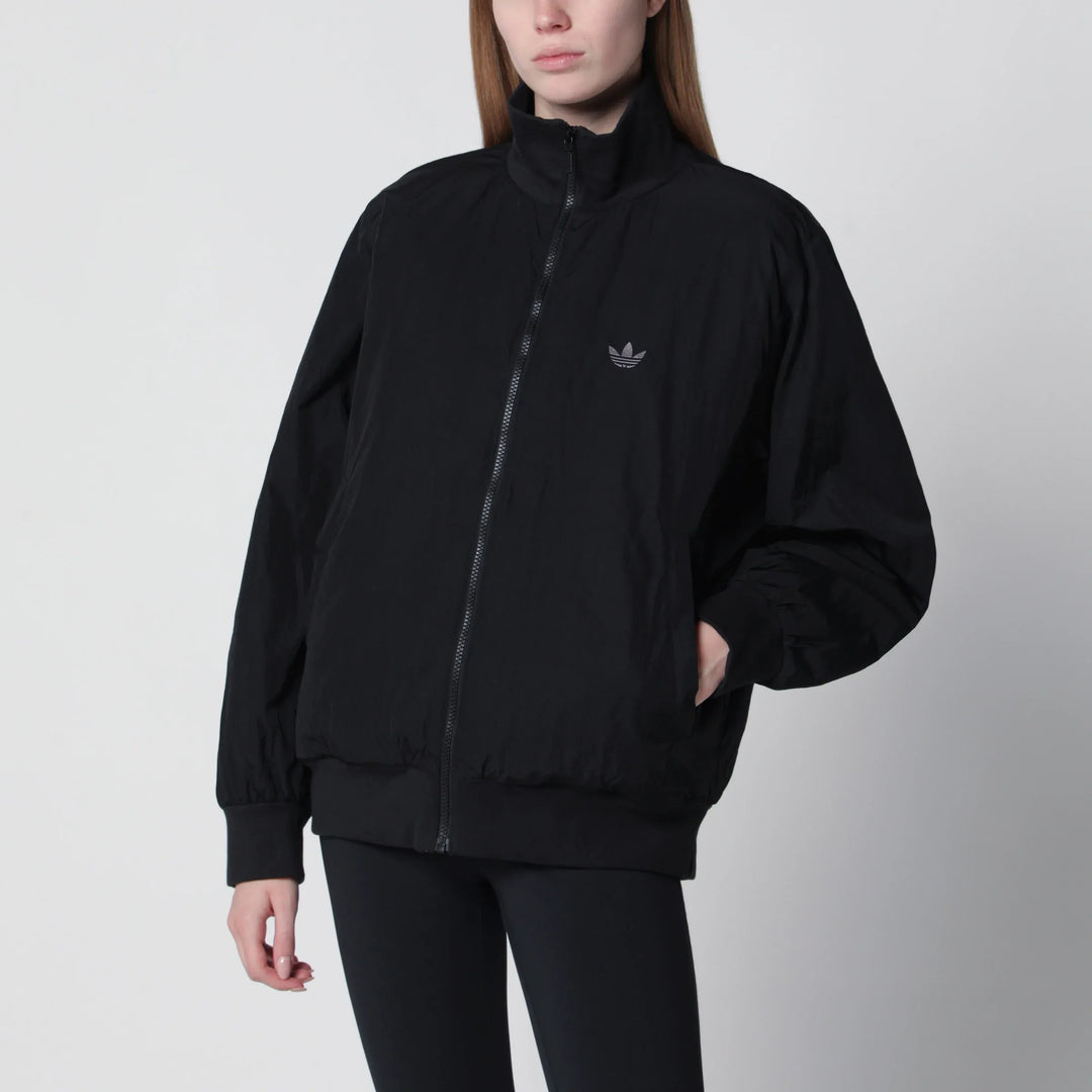 adidas Originals - Oversize Nylon oversized bomber jacket in black nylon Brand Apparel &amp; Accessories > Clothing > Outerwear > Coats &amp; Jackets S
