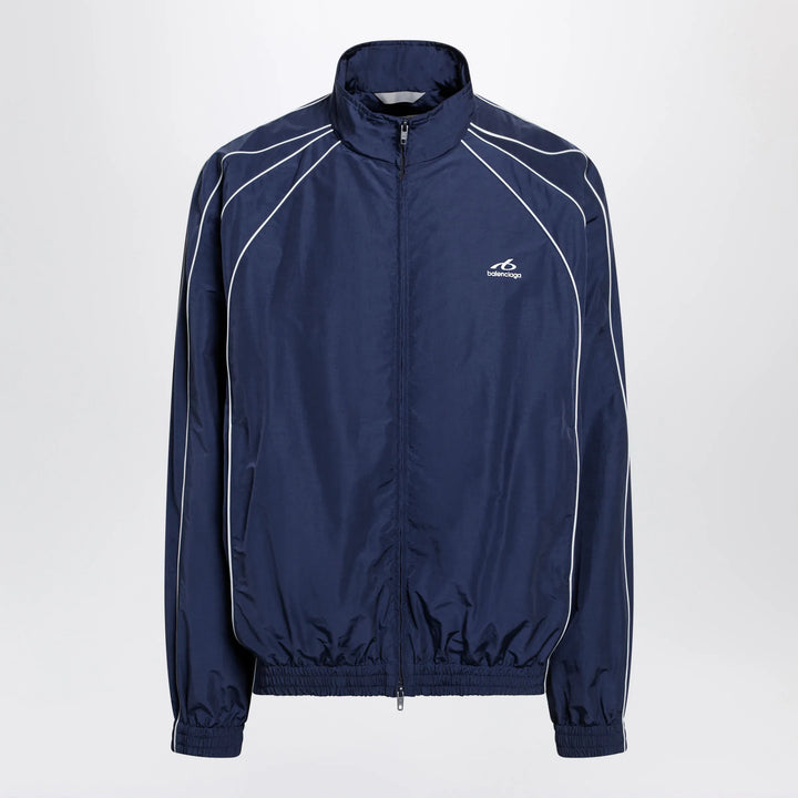 Balenciaga - Bodies track jacket in dark navy poplin Brand Apparel &amp; Accessories > Clothing > Outerwear > Coats &amp; Jackets