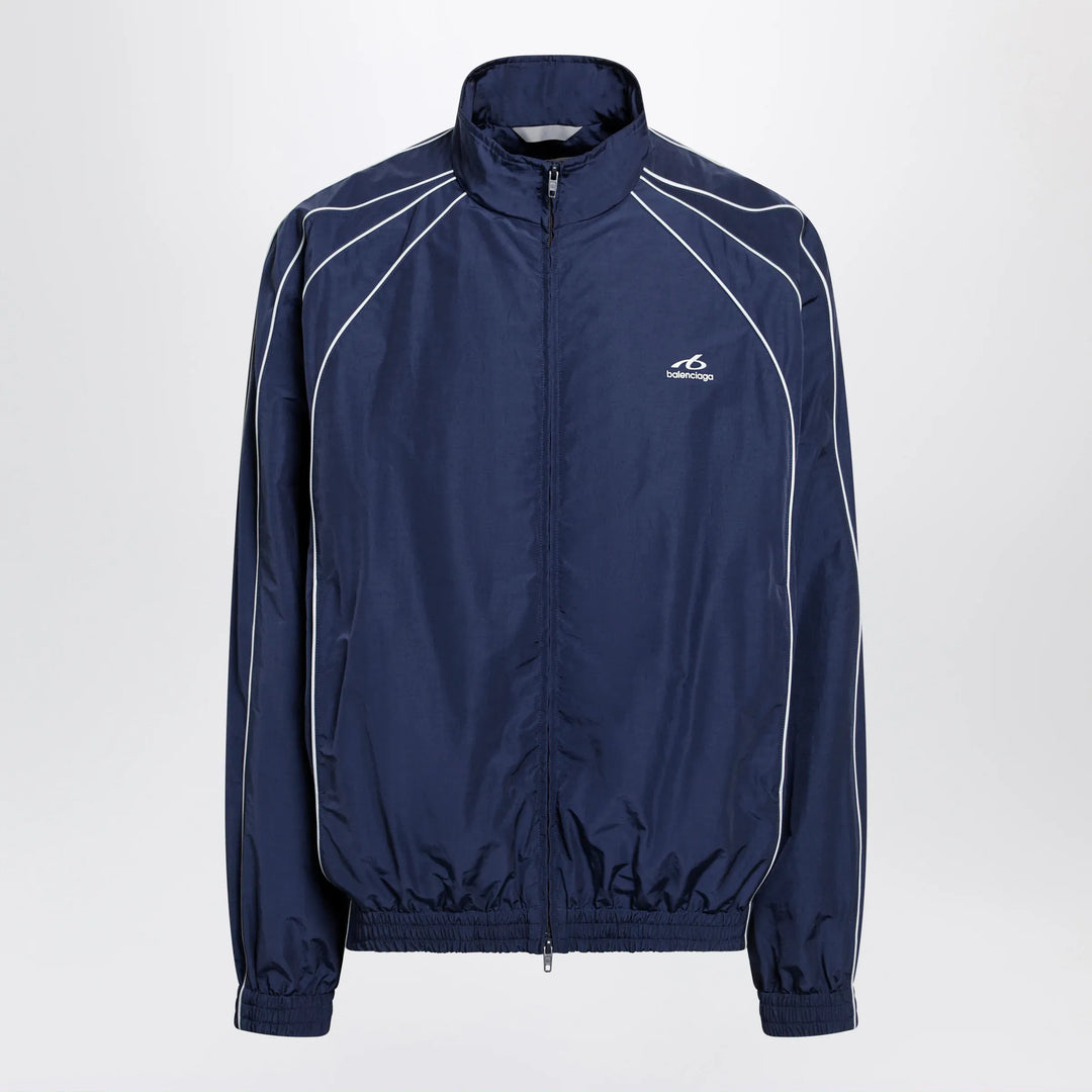 Balenciaga - Bodies track jacket in dark navy poplin Brand Apparel &amp; Accessories > Clothing > Outerwear > Coats &amp; Jackets S