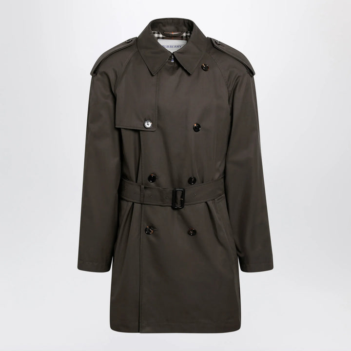 Burberry - Leadenham mid-length gabardine trench coat in brown Brand Apparel &amp; Accessories > Clothing > Outerwear > Coats &amp; Jackets