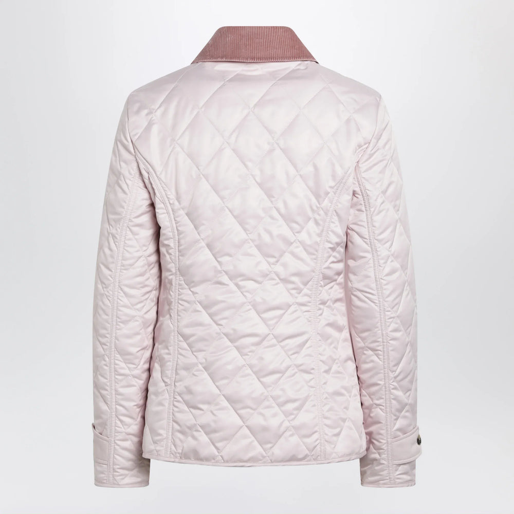 Burberry - Pink quilted jacket Brand Apparel & Accessories > Clothing > Outerwear > Coats & Jackets