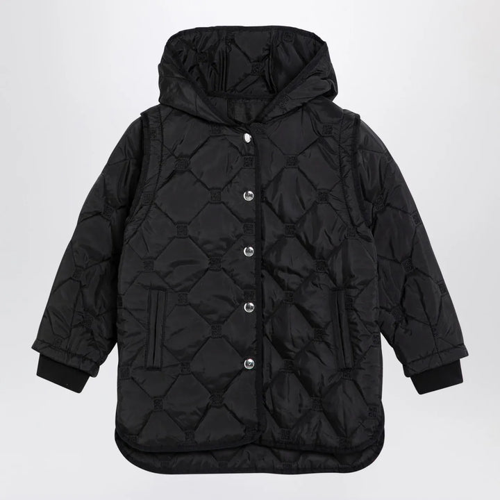 Givenchy - Black quilted parka with removable sleeves Brand Apparel &amp; Accessories > Clothing > Outerwear > Coats &amp; Jackets 10
