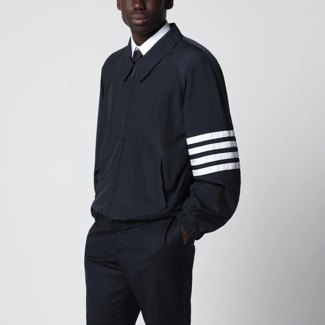 Thom Browne - Lightweight navy blue zip-up jacket Brand Apparel &amp; Accessories > Clothing > Outerwear > Coats &amp; Jackets 2