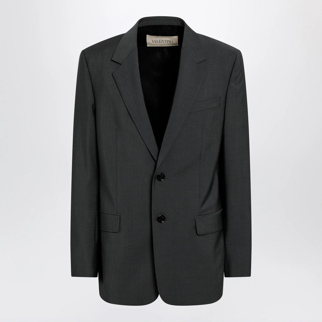Valentino - Single-breasted wool and mohair jacket in black Brand Apparel &amp; Accessories > Clothing > Outerwear > Coats &amp; Jackets 48 IT