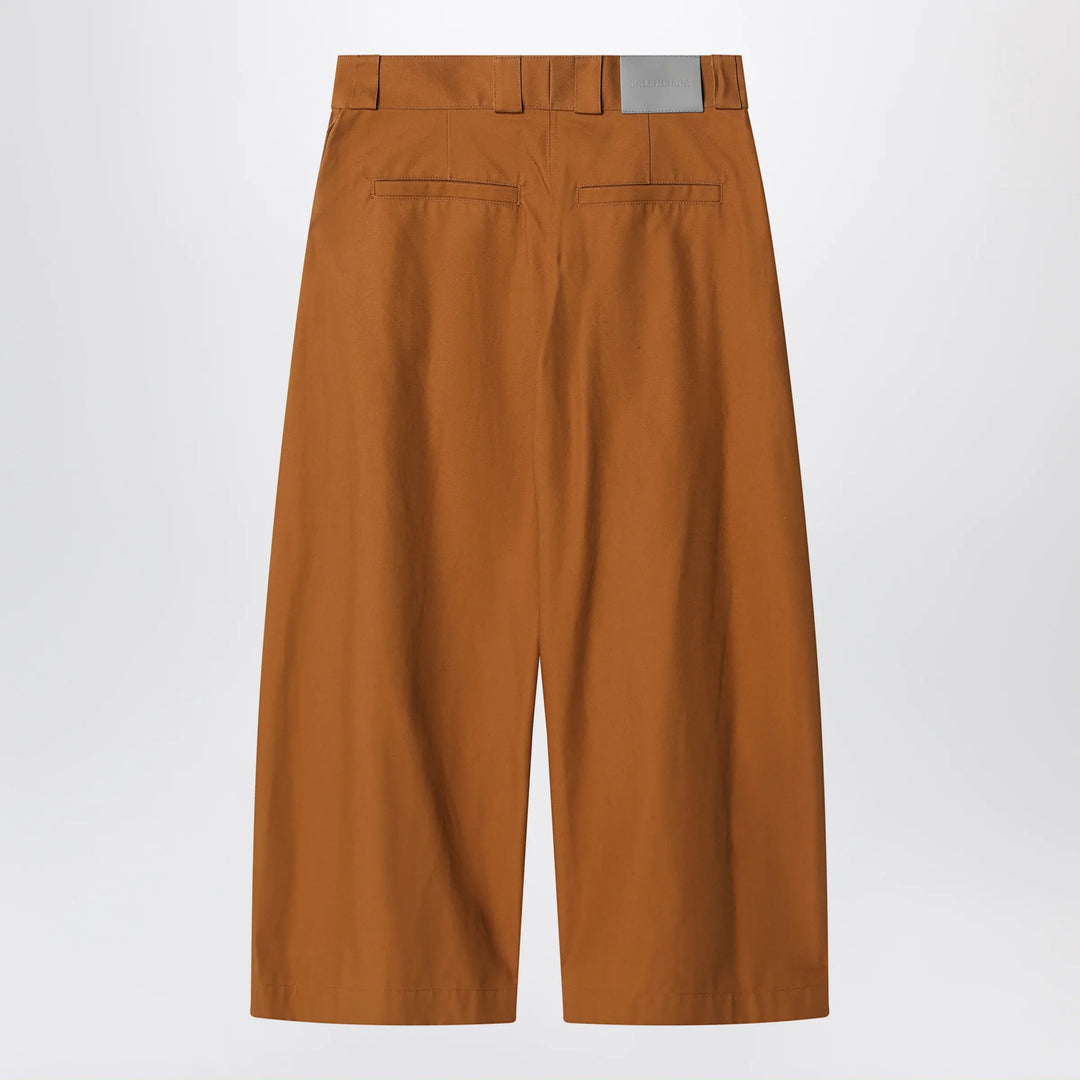 Balenciaga - Camel-colored cotton trousers Brand Apparel &amp; Accessories > Clothing > Pants